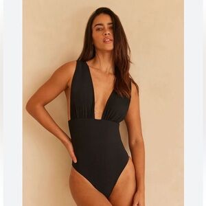BUMPSUIT Monroe Black One-Piece Swimsuit Sz S